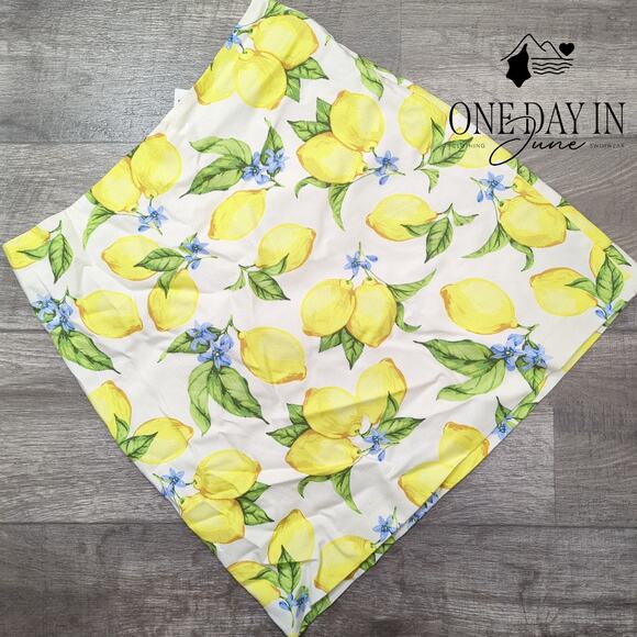 Talbots Lemons Mini Skirt Size 8 - Picture 1 of 5